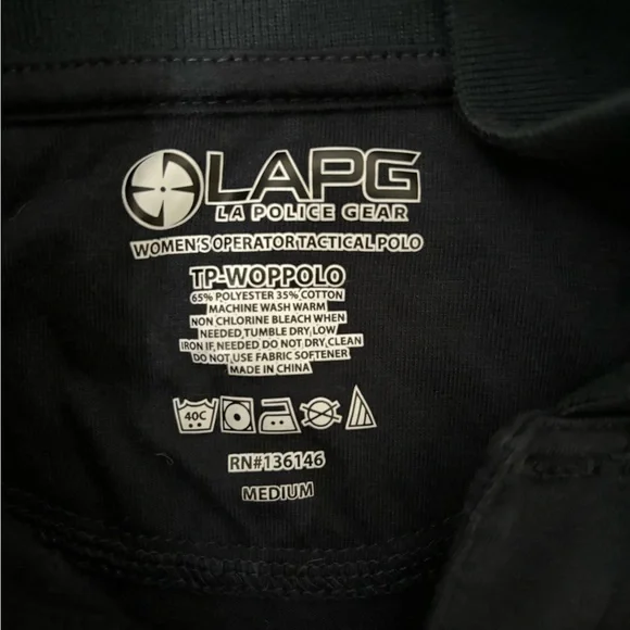 LAPG Navy Blue Female Tactical Polo Size Medium - Picture 3 of 3